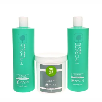 Obrazek Zestaw szampon Hydrate 473 ml + odżywka Hydrate 473 ml + Maska pielęgnacyjna Hydrate Zielona Herbata 473 ml
